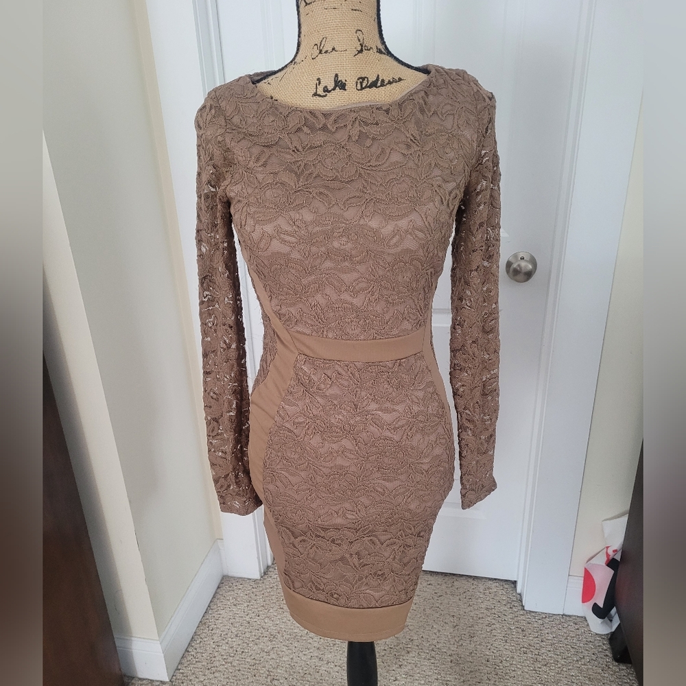 Elegant Lace Long Sleeve Dress